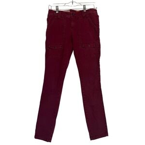 Pilcro and the Letterpress Burgundy Skinny Pants